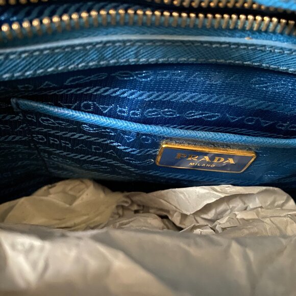 Prada Saffiano bag in blue - Picture 3 of 10